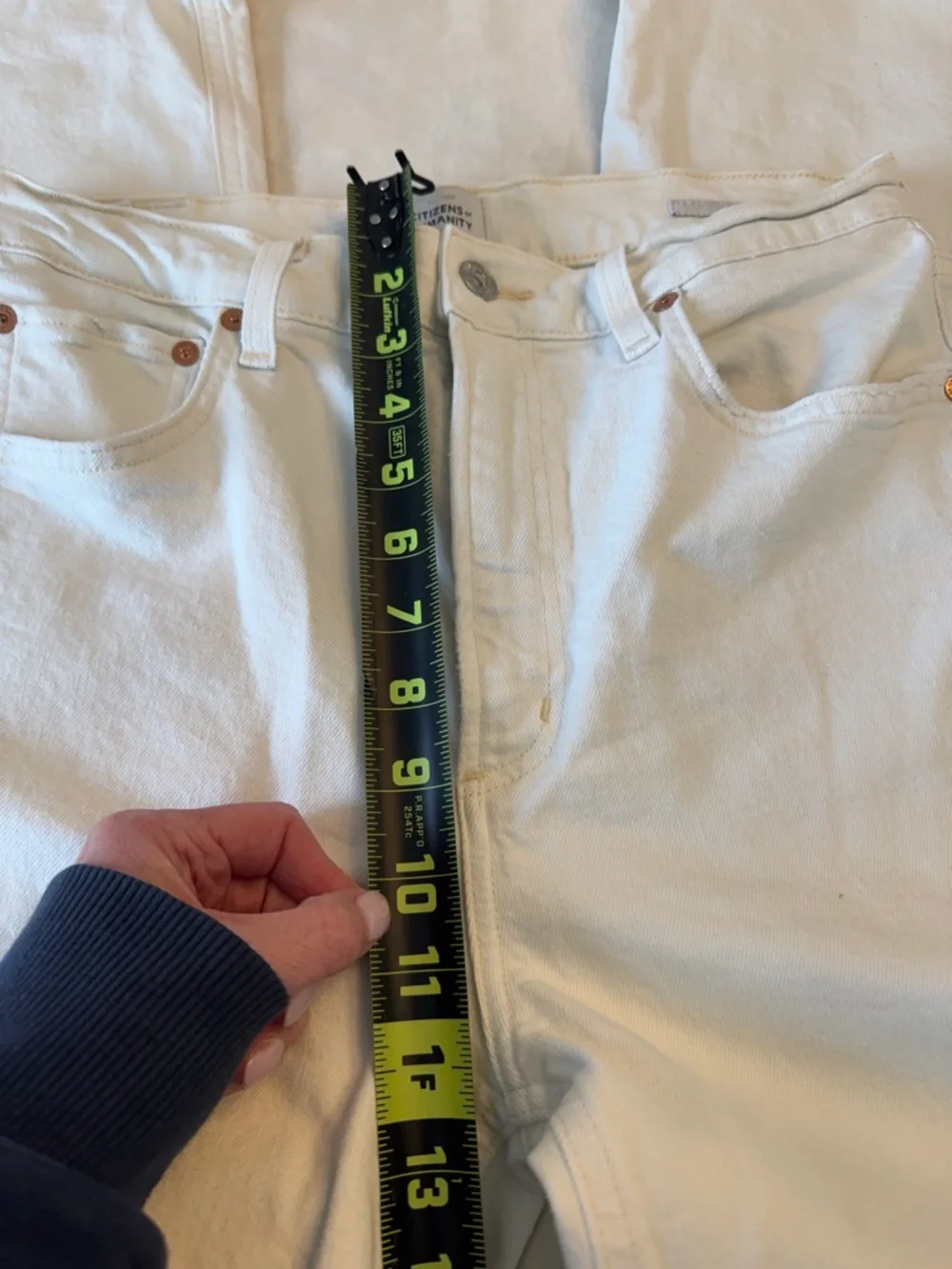 Citizens Of Humanity Paloma White High Rise Wide Leg Jeans, sz 28 - Picture 7 of 15